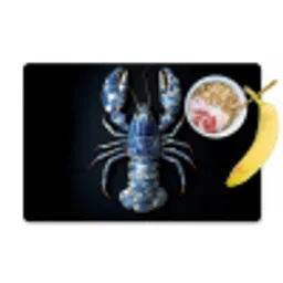 Kreeft - Delftsblauw - Schild - Stoer Placemat vinyl groot -zzzproduct_Kitchenyeah-website