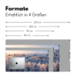 Bos - Bergen - Goud - Winter - Warm Muismat XXL klein -ysfeer5_duits