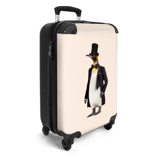 Pinguin in Pak Koffer - NBS - Handbagage middel -productfoto_3d