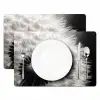 Paardenbloem - Zwart - Wit Placemat vinyl groot -zzsfeer2_Kitchenyeah-website