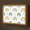 Patroon - Regenboog - Hartjes Light Box met batterij (Wandlamp kind) middel -z3d_website
