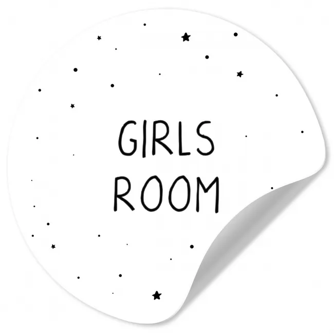 Quotes - Girls room - Meisjes - Kind - Spreuken Wandcirkel behangsticker klein -3d