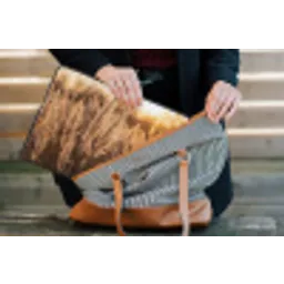 Rietpluimen - Gras - Zonsondergang - Goud - Serene laptophoes neopreen klein -tas