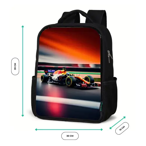 Furious F1 Rugzak - Zwart middel -productfoto_formaten