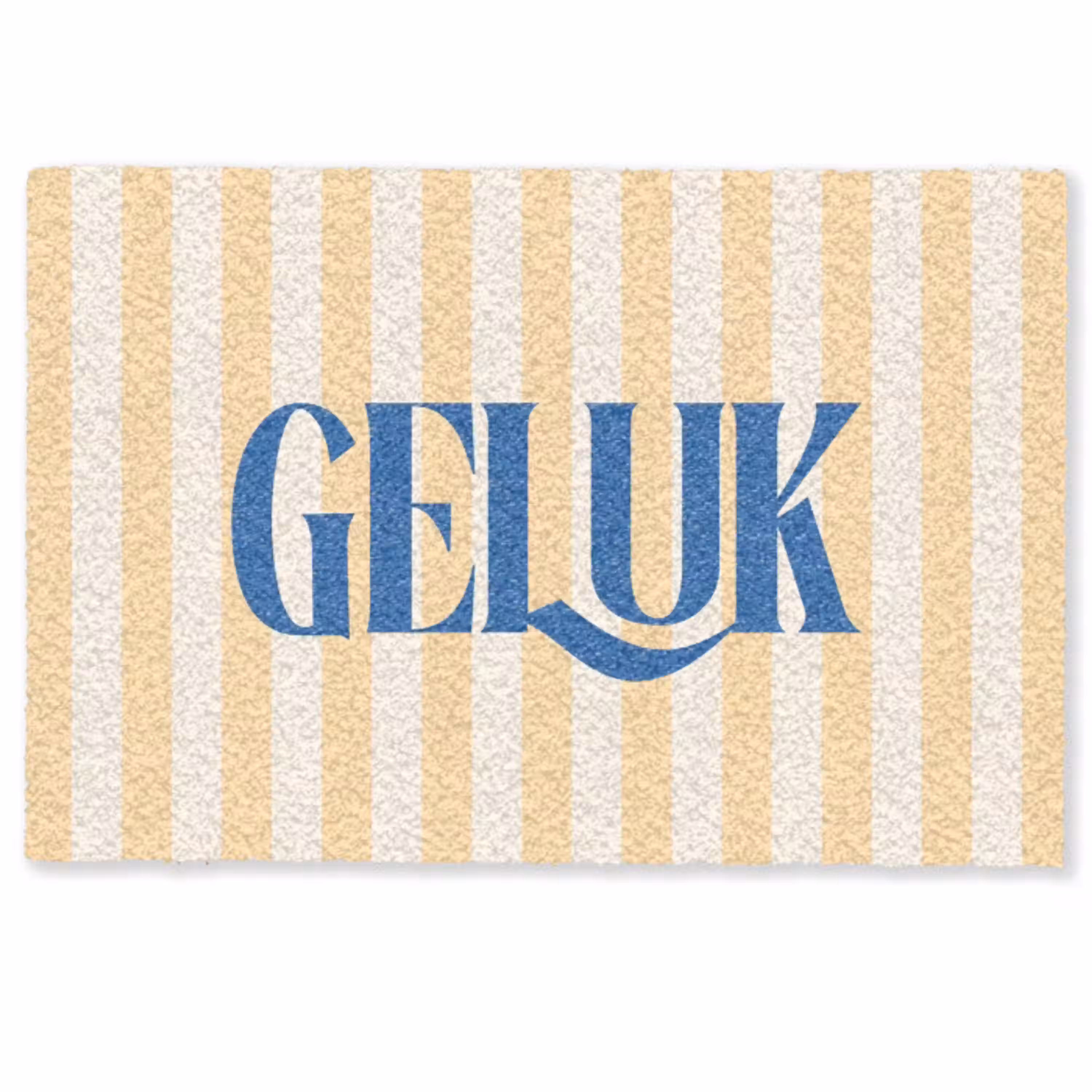 Blauw - Geel - Strepen - Geluk Deurmat klein -zkaufland3d
