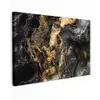 Marmer - Zwart - Goud - Abstract canvas 2cm klein -z3d