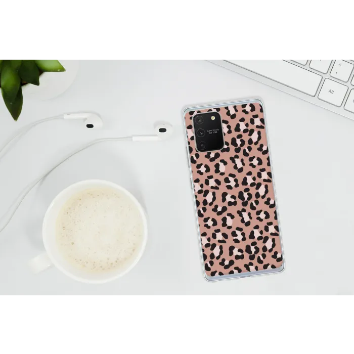 Terracottakleur - Onregelmatig - Luipaard Telefoonhoesje Samsung Galaxy S10 Lite klein 364 -oordopS10Lite