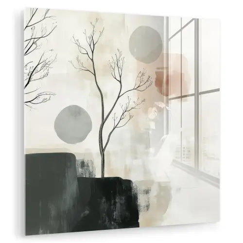 Wabi sabi - Beige - Plant plexiglas 5mm klein -zzzproduct_nieuw