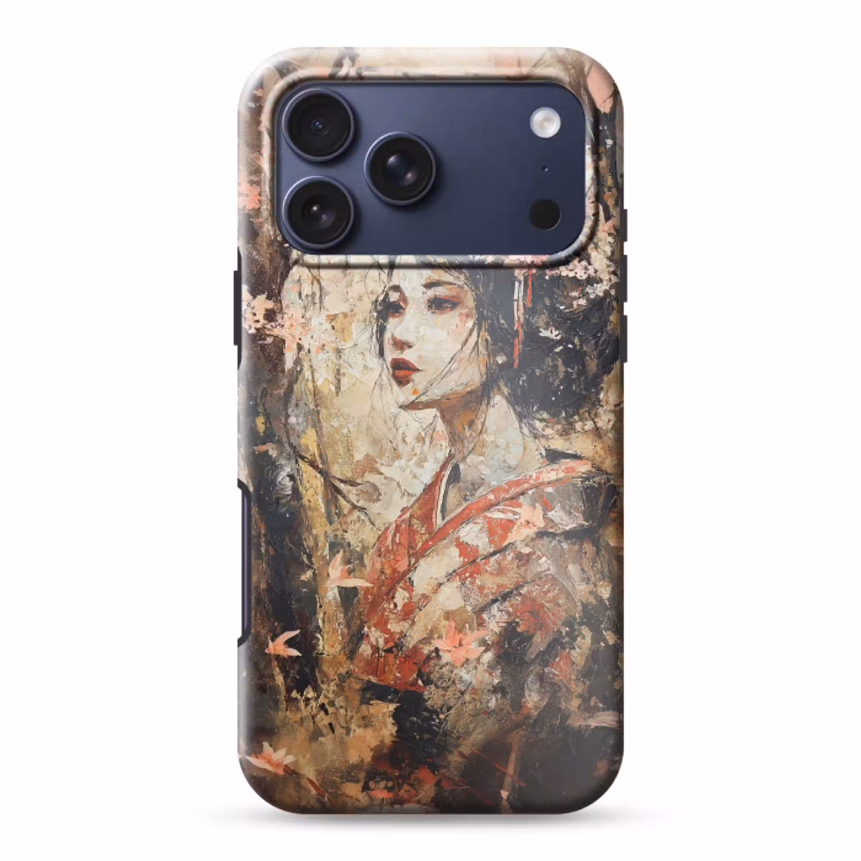 Kimono - Vrouw - kersenbomen Toughcase MagSafe Apple iPhone 17 Pro Max klein -3d