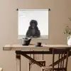 Kind - Aap - Chimpansee - Baby dieren - Jongens - Meiden Wandkleed katoen klein -sfeer6