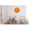 Water - Druppels - Oranje Wandcirkel aluminium klein -woonkamer
