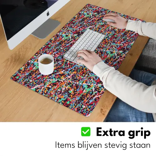 Spat - Abstract - Waterverf - Multi Muismat XXL klein 681 -sfeer3