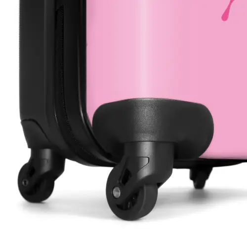 Summer memories - Vlinder op roze achtergrond NBS - Handbagage koffer - Kinderen Unisex middel -wiel