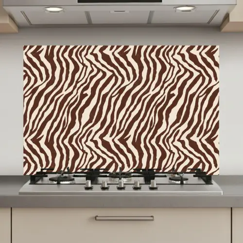 Zebra - Patroon - Zwart - Wit keuken achterwand spatscherm klein 900 -3d_website