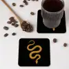 Slang - Minimalistisch - Goud onderzetter kurk middel -sfeer2