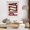 Pizza - Vintage - Decoratie - Japandi Wandkleed katoen middel -sfeer1