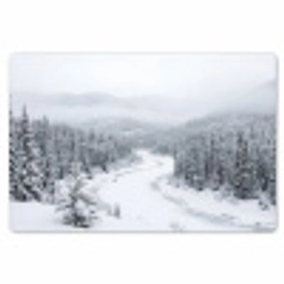 Rivier - Bevroren - Landschap - Winter Placemat vinyl groot -zzsfeer1_Kitchenyeah-website