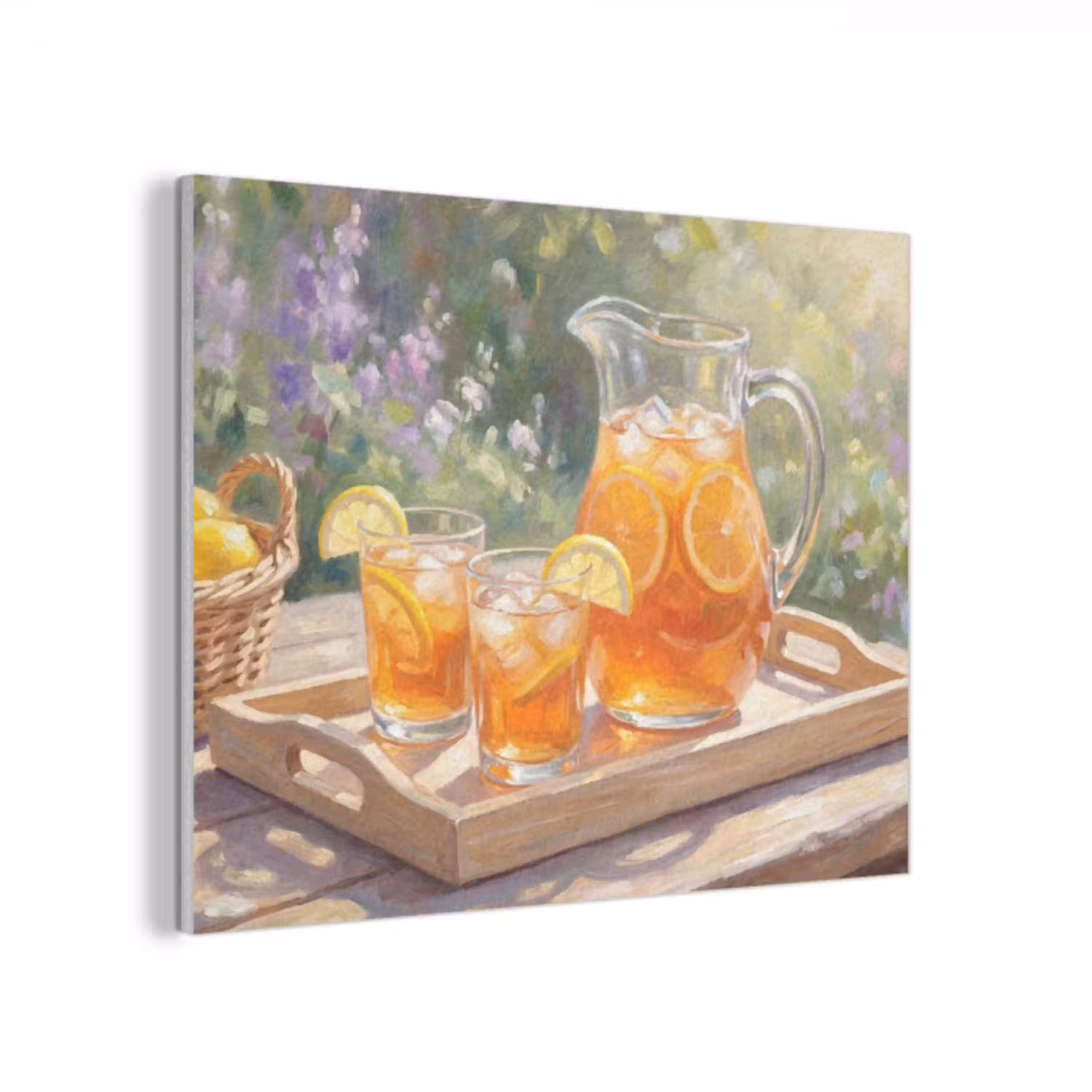 Drank - Citroen - Zomer - Tuin - Geel PET vilt klein -3d
