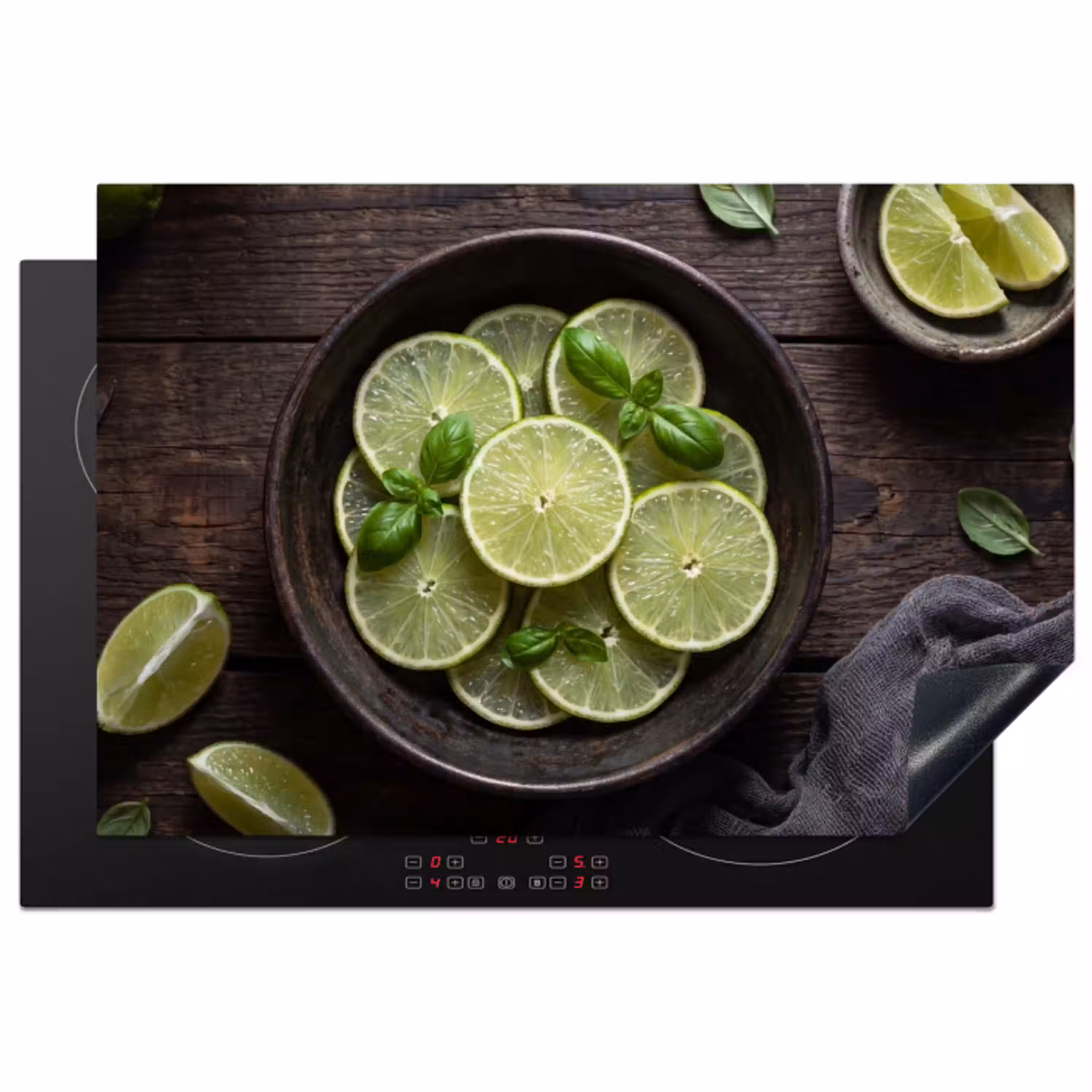 Fruit - Groen - Eten Inductie beschermer vinyl 3mm klein -3d
