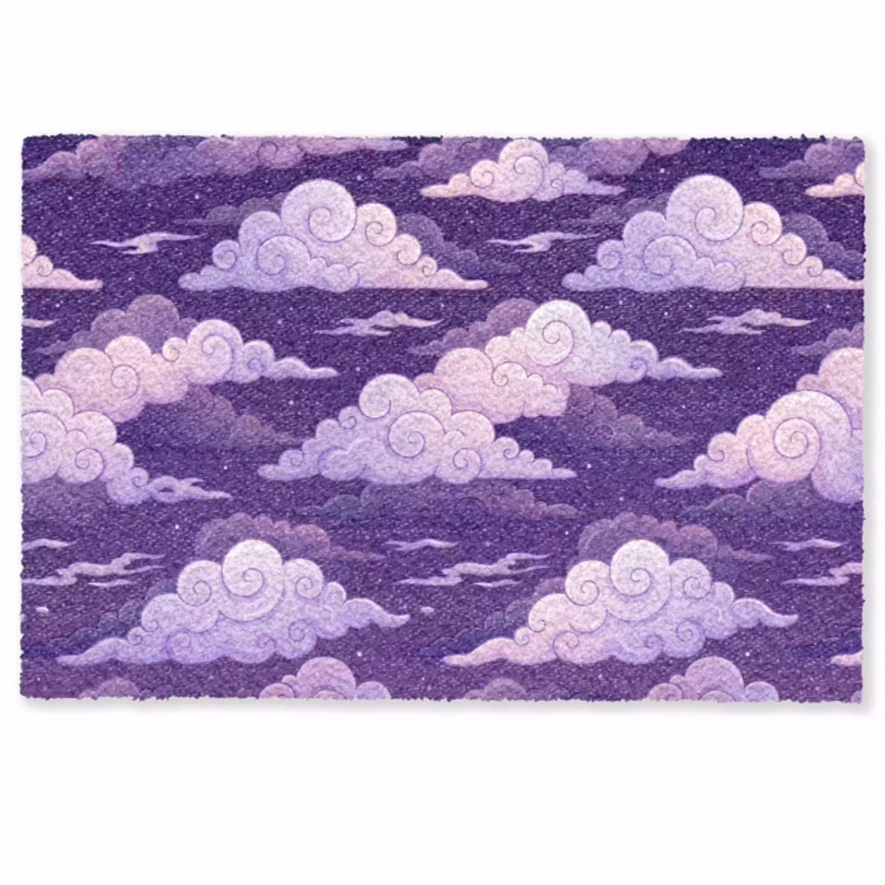 Wolken - Nacht - Natuur - Abstract - Paars Deurmat klein -zkaufland3d