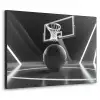 Basketbal - Basketbalveld - Lichtlijnen Textielframe - compleet frame klein -3d