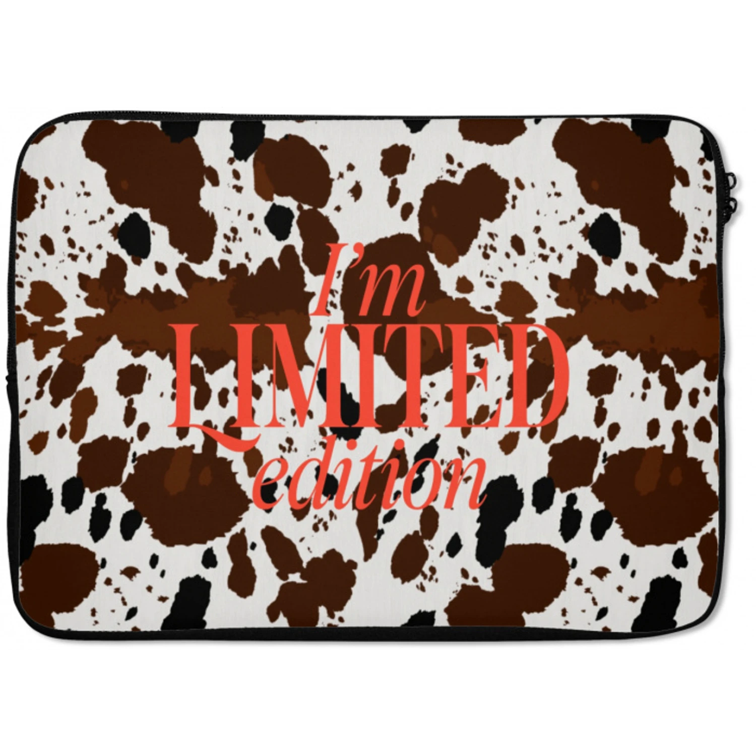Koeienprint - Limited edition - Rood laptophoes neopreen klein -zkaufland3dotto