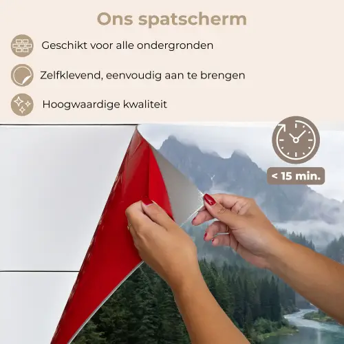 Waterval - Bomen - Bergen keuken achterwand spatscherm klein -spatscherm_NL