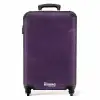 Lederen look aubergine paars NBS - Handbagage koffer - Kinderen Unisex middel -productfoto_recht