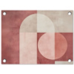 Figuren - Abstract - Roze tuinposter los doek klein -3d