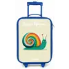 Slak - Regenboog - Kleurrijk Kinderkoffer - Blauw klein -zz3dotto
