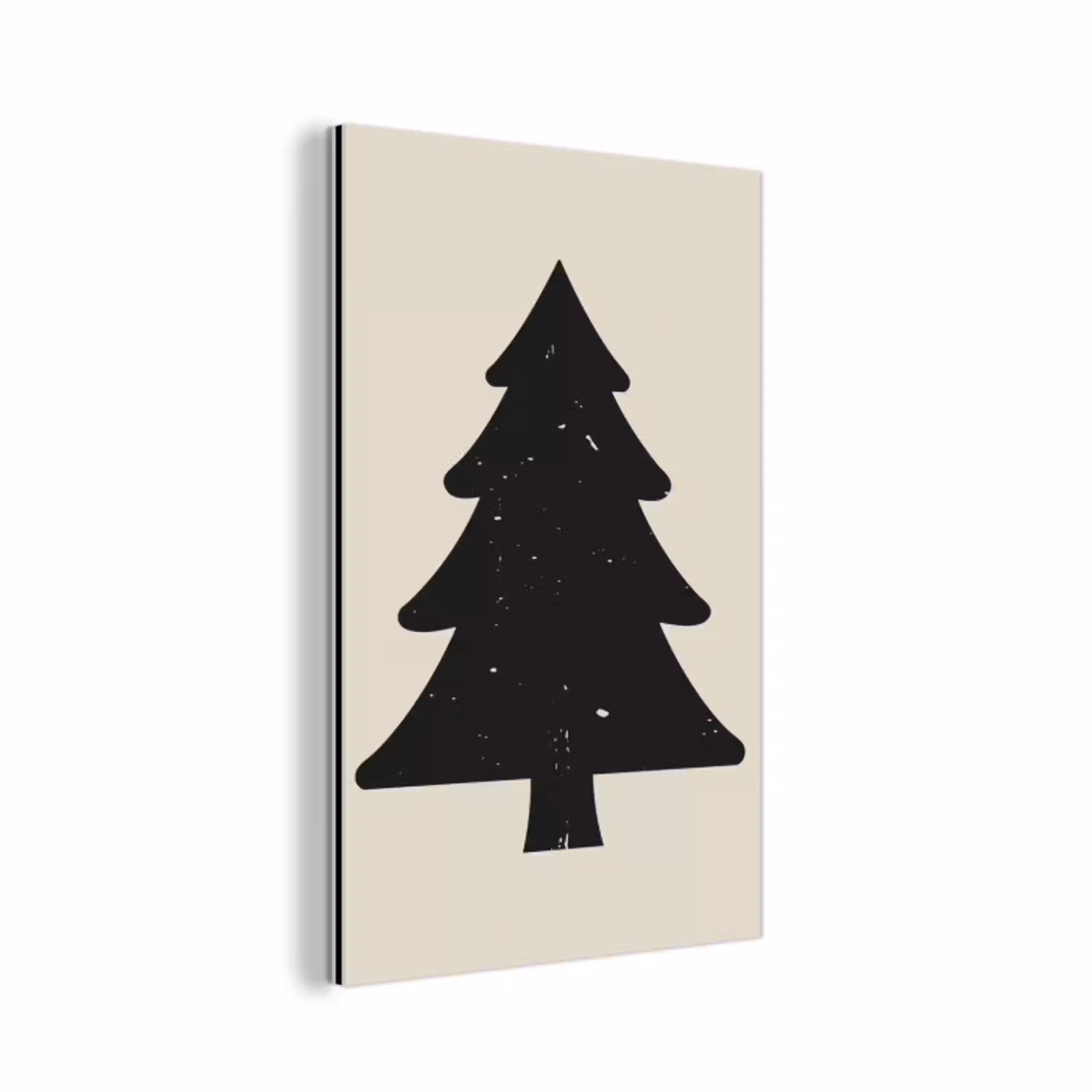 Kerstboom - Zwarte kerstboom - Boom - Japandi aluminium wit klein -3d