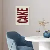 Red - Cake - Decoratie - Eten poster papier klein -sfeer3
