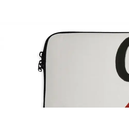 Lip - Girl - Rood - Letters laptophoes neopreen klein -detail