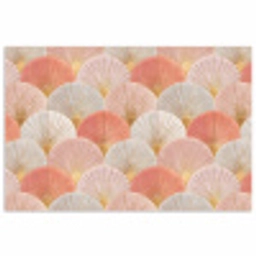 Waaiers - Goud - Roze poster papier klein 62 -3d