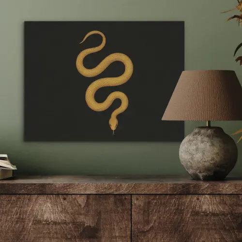 Slang - Minimalistisch - Goud PET vilt klein -sfeer2