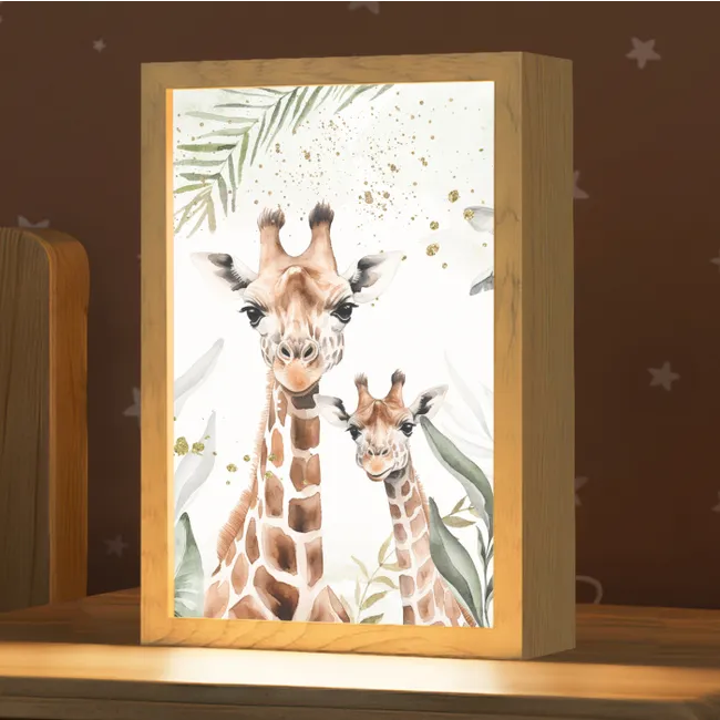 Kids’ Night Light - Giraffe - Leaves - Children - Animals - Jungle