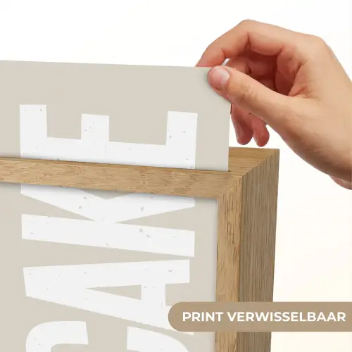 Cake - Woord - Japandi - Wit Light Box met kabel (Wandlamp) klein -USP_websiteprintNL