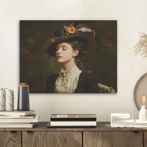 Vrouw - Victoriaans - Portret PET vilt klein -sfeer1