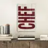 Chef - Rood - Japandi - Vintage plexiglas 5mm klein -sfeer1