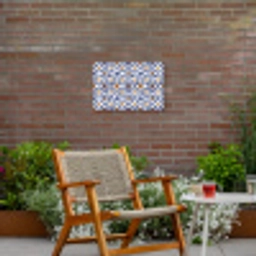Patroon - Modern - Kleurrijk Tuinposter op houten frame 2 cm dik klein 845 -sfeer3