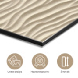 Zand - Golven - Beige aluminium wit klein 46 -closeup_NL
