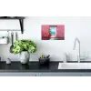 Zee - Roze - Cactus Muursticker klein -keuken