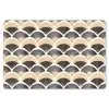 Waaier - Patroon - Zwart - Beige Placemat vinyl groot 368 -zzsfeer1_Kitchenyeah-website