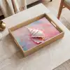 Schelp - Pastel - Pink Dienblad Rechthoek middel -sfeer1