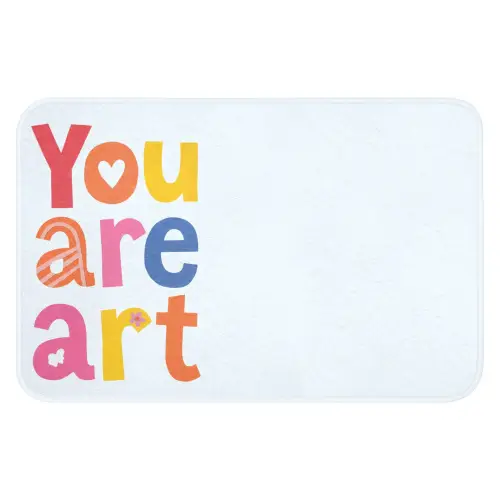 You are art - Kleurrijk - Grafisch Badmat klein -3d