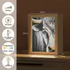 Stier - Hoorns - Snuit - Goud Light Box met kabel (Tafellamp) klein -USP_NL