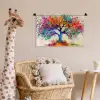 Levensboom - Natuur - Kleurrijk - Boom Wandkleed katoen klein -wsfeer5_kind