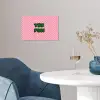 Yes fun - Groen - Roze - Stippen poster papier klein -sfeer3