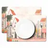 Bloemen - Huizen - Dorp Placemat vinyl groot -zzsfeer2_Kitchenyeah-website