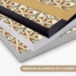 Siertegel - Patroon - Bruin Textielframe zwart klein 947 -USP_kleurenDE